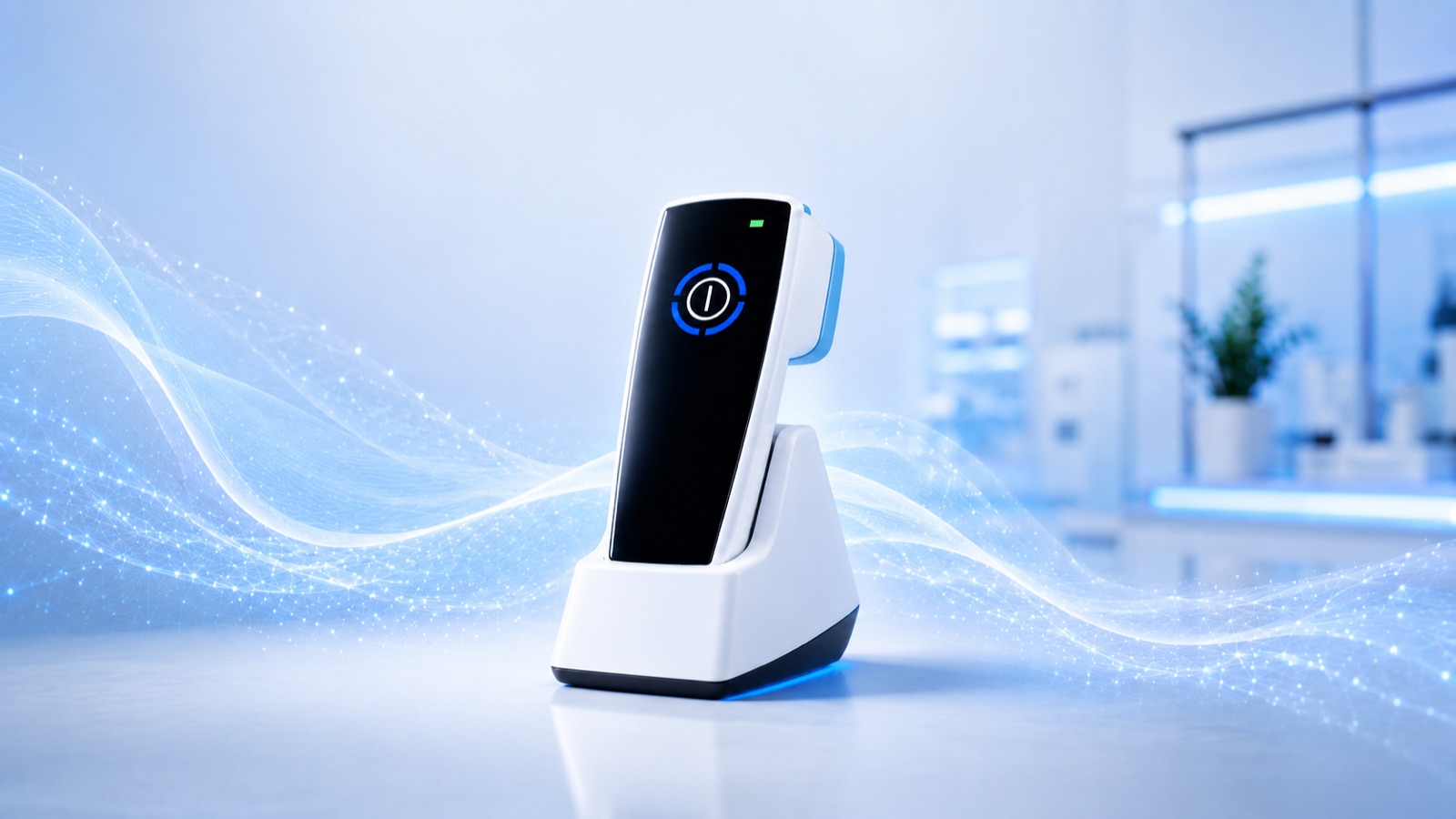 Plasma care® – Kaltplasma-Handgerät in der Ladestation